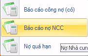 Báo cáo công nợ nhà cung cấp