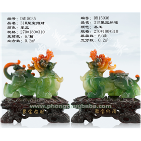 Kì Lân Cặp Xanh Đen