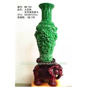 BÌNH HOA MẪU ĐƠN XANH